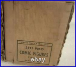 Marx 3111 Pmo Comic Figures Vintage Rare Complete! Dick Tracy-orphan Annie