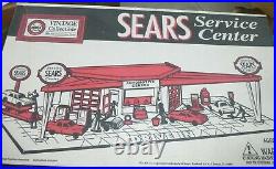 Marx 3436 Sears Service Center Tin Lithograph Gas Station Diorama Cars Toy