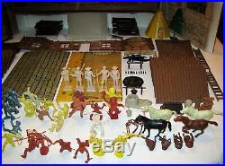 Marx #3616 Spiegel #35 5009 Davy Crockett's Fort Apache Playset from 1955