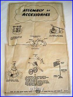 Marx #3616 Spiegel #35 5009 Davy Crockett's Fort Apache Playset from 1955