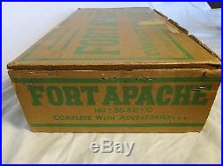 Marx #3632-C Canadian Fort Apache Stockade playset complete from 1957