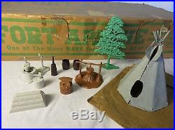 Marx #3632-C Canadian Fort Apache Stockade playset complete from 1957