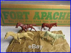 Marx #3632-C Canadian Fort Apache Stockade playset complete from 1957