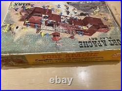 Marx #3681 Fort Apache Playset with Many Extras Cowboys Indians + MORE