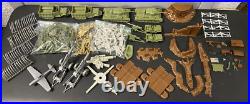 Marx 4147 Iwo Jima Playset Vintage Set 1960's Huge Lot 88 Soldiers, Tanks, MORE