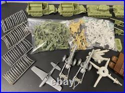 Marx 4147 Iwo Jima Playset Vintage Set 1960's Huge Lot 88 Soldiers, Tanks, MORE