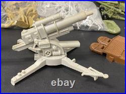 Marx 4147 Iwo Jima Playset Vintage Set 1960's Huge Lot 88 Soldiers, Tanks, MORE