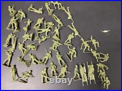 Marx 4147 Iwo Jima Playset Vintage Set 1960's Huge Lot 88 Soldiers, Tanks, MORE