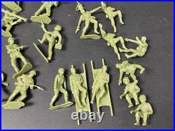 Marx 4147 Iwo Jima Playset Vintage Set 1960's Huge Lot 88 Soldiers, Tanks, MORE