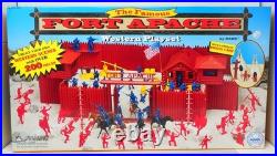 Marx 4502, The Famous Fort Apache Western Playset, 200+ Pieces, Sealed