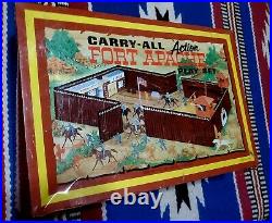 Marx #4685 Carry-All Boot Fort Ft Apache Playset