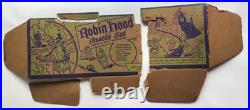 Marx #4719 Robin Hood Castle Play Set Tin Litho 1956 Vtg with Orig Box