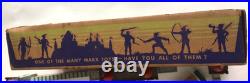Marx #4719 Robin Hood Castle Play Set Tin Litho 1956 Vtg with Orig Box