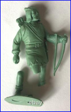 Marx #4719 Robin Hood Castle Play Set Tin Litho 1956 Vtg with Orig Box