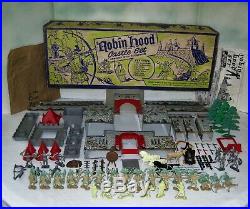 Marx #4724 Series 1000 Robin Hood Castle Playset in Box from 1956