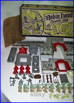 Marx #4724 Series 1000 Robin Hood Castle Playset in Box from 1956