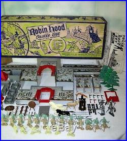 Marx #4724 Series 1000 Robin Hood Castle Playset in Box from 1956