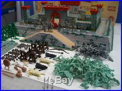 Marx 4735 Playset Knights & Vikings Rare Huge Original Box W Vacuum Base