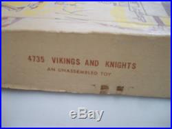 Marx 4735 Playset Knights & Vikings Rare Huge Original Box W Vacuum Base