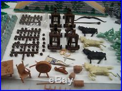 Marx 4735 Playset Knights & Vikings Rare Huge Original Box W Vacuum Base