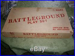 Marx 4757 ALLIED BATTLEGROUND playset with playmat