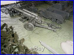 Marx 4757 ALLIED BATTLEGROUND playset with playmat