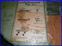 Marx 4757 ALLIED BATTLEGROUND playset with playmat