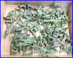 Marx 54mm Shiny Olive U. S. Army 50 Figure Lot