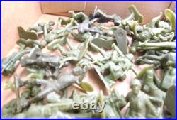 Marx 54mm Shiny Olive U. S. Army 50 Figure Lot