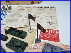 Marx 5938 European Battleground Playset Rare 1960's Items Look