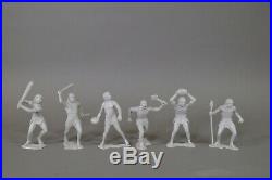 Marx 6 inch Cavemen in RARE Grey