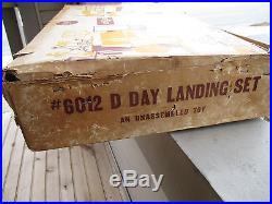 Marx #6012 D-Day Landing Set, Sears Allstate Box, Vintage Louis Marx & CO. INC