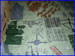 Marx 6058 AMERICAN PATROL playset withbags GREAT SHAPE