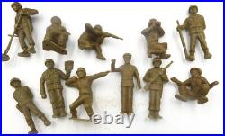 Marx 60mm U. S. Army Figures in Olive UK Issue Eleven Different Figures