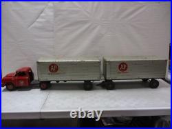 Marx A&P Double Pup Tractor Trailer