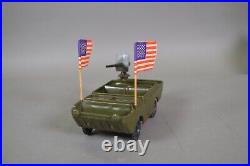 Marx AMPHIBIOUS DUCK with RARE GUN and FLAGS 1950's