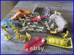 Marx Alaska and Arctic playset, animals, people