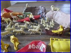 Marx Alaska and Arctic playset, animals, people