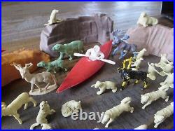 Marx Alaska and Arctic playset, animals, people