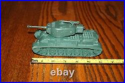 Marx American Army Battleground Desert Fox Large Green #51 Tank MPC, Timmee