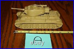 Marx American Army Battleground Desert Fox Large Tan #51 Tank A MPC, Timmee