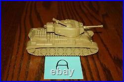 Marx American Army Battleground Desert Fox Large Tan #51 Tank A MPC, Timmee