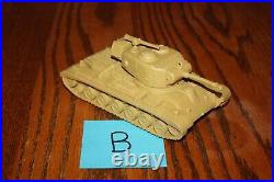 Marx American Army Battleground Desert Fox Large Tan #51 Tank B MPC, Timmee