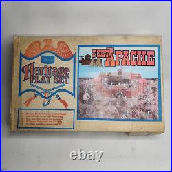 Marx Apache Fort Play Set Sears Allstate Heritage with Box Vintage No. 7959093C