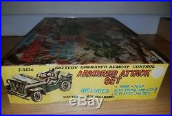 Marx Armored Attack Set playset battery operated extremely rare army tanks