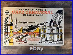 Marx-Atomic Cape Canaveral Missile Base Playset 4521 in Box Some Missing Pieces