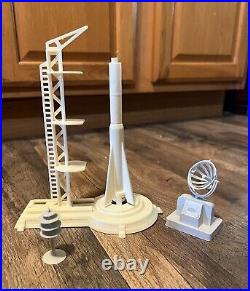 Marx-Atomic Cape Canaveral Missile Base Playset 4521 in Box Some Missing Pieces