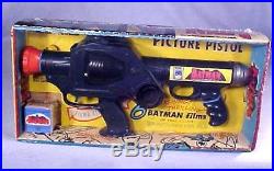 Marx BATMAN MAGIC PICTURE PISTOL GUN NEW OLD STORE STOCK BOXED 1966 RARE