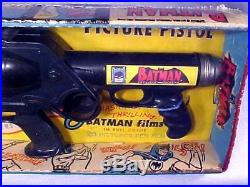 Marx BATMAN MAGIC PICTURE PISTOL GUN NEW OLD STORE STOCK BOXED 1966 RARE