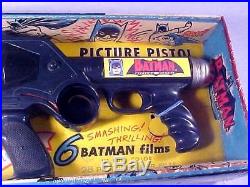 Marx BATMAN MAGIC PICTURE PISTOL GUN NEW OLD STORE STOCK BOXED 1966 RARE